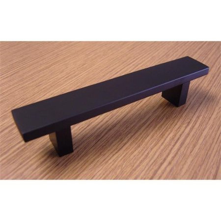 CONTEMPO LIVING Contempo Living WCLW-6BLK 6 in. Rectangular Design Matte Black Cabinet Bar Pull Handle WCLW-6BLK